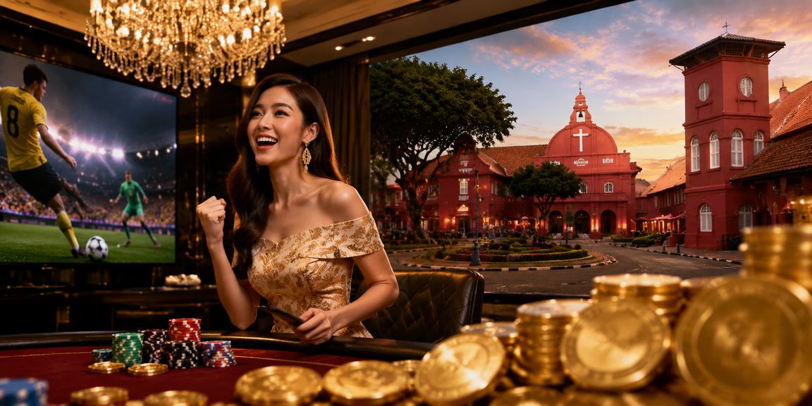 Permainan meja casino dengan situasi dealer live dan pemain bertaruh